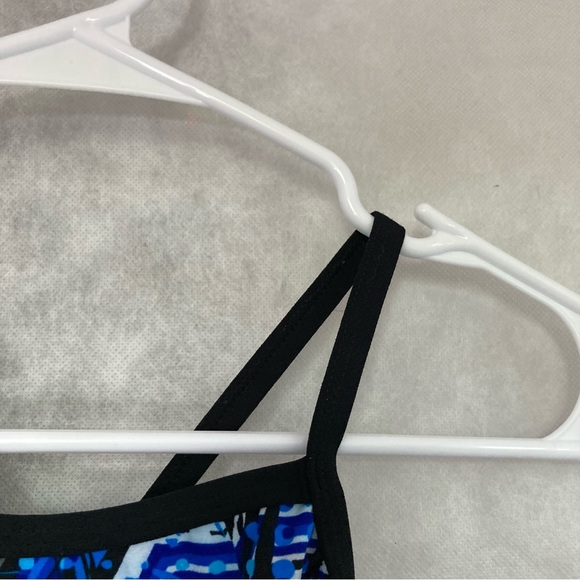 DOLFIN Reliance Bee Hive V Racer Back Blue Black White Womens Size 28 - Picture 14 of 16